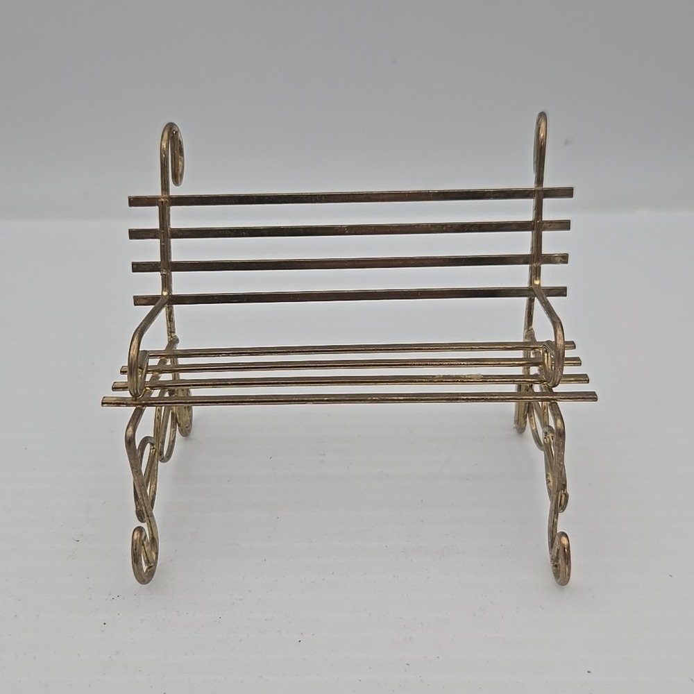 Vintage PARK‎ GARDEN BENCH 1:12 Dollhouse Miniature